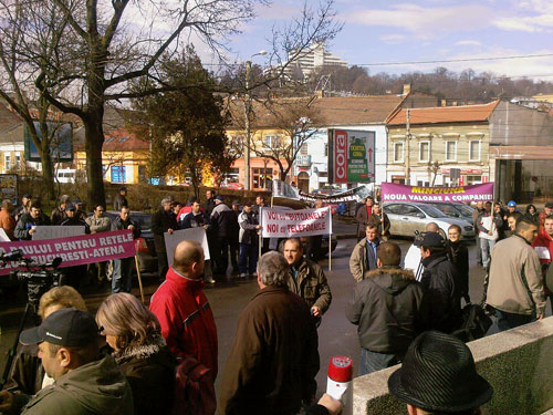 Protest Romtelecom